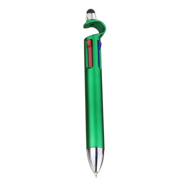Retractable Stylus Ballpoint Pen With Multi Color