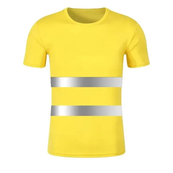 Round Neck Reflective Safe T-shirt
