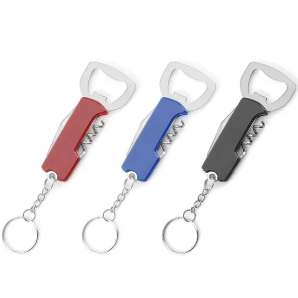 Multi-Function Portable Keyring Bottle Opener