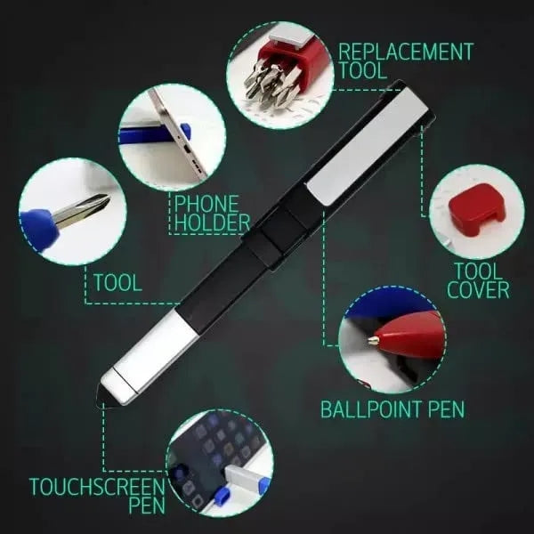 Multifunction Tool Pen with Screwdriver Set