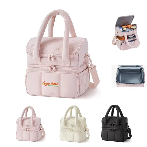 Quilted Lunch Cooler Bag