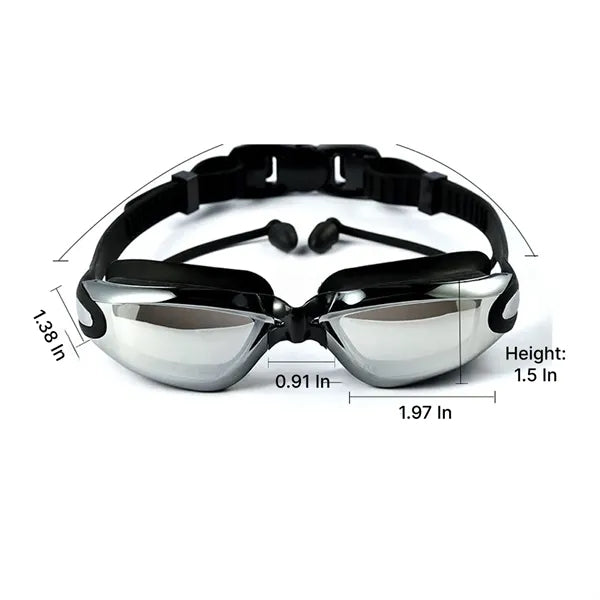Anti-Fog Silicone Swim Goggles with Soft Seal
