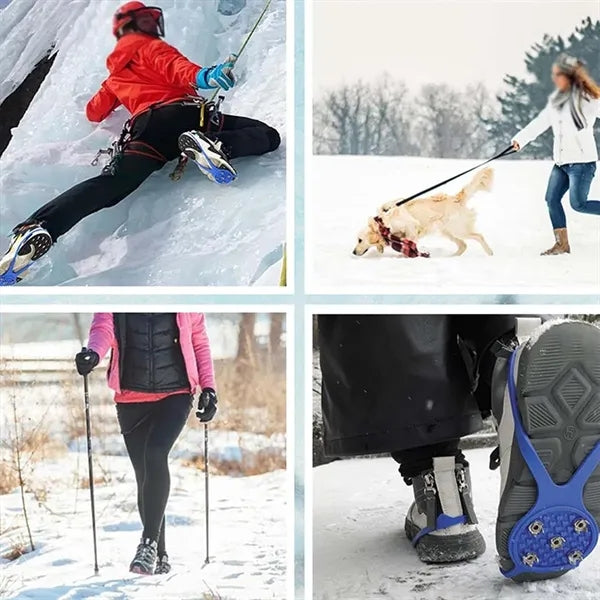 Anti Slip Rust Resistant Easy-On/Off Ice Shoes Cleats
