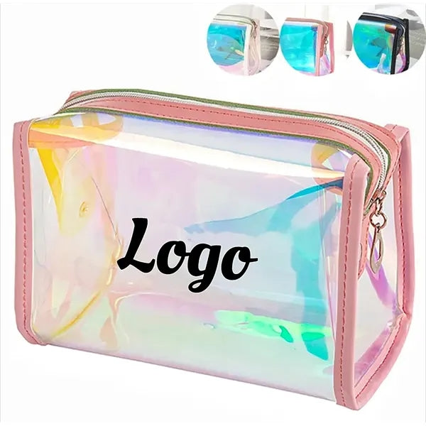 Holographic Cosmetic Bags Clear Makeup Puoch