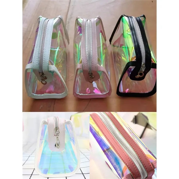 Holographic Cosmetic Bags Clear Makeup Puoch