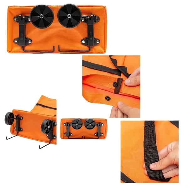 Foldable Wheeled Storage Bag With Handles