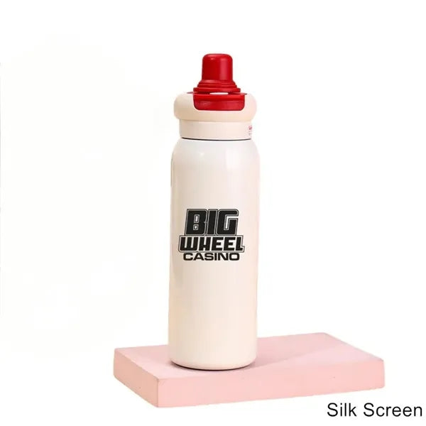 22 oz LABUBU Cartoon Insulated Dual-Drink Bottle with Straw