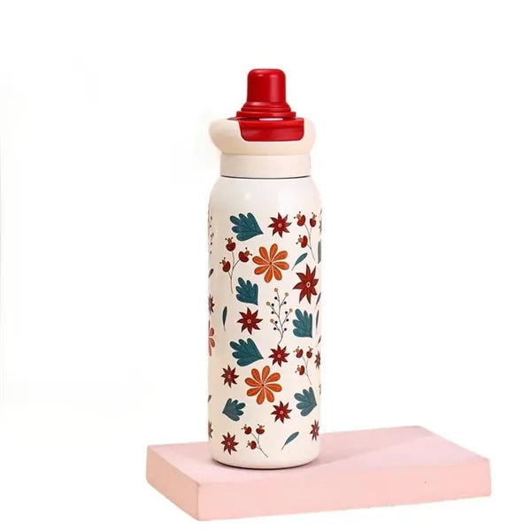 22 oz LABUBU Cartoon Insulated Dual-Drink Bottle with Straw
