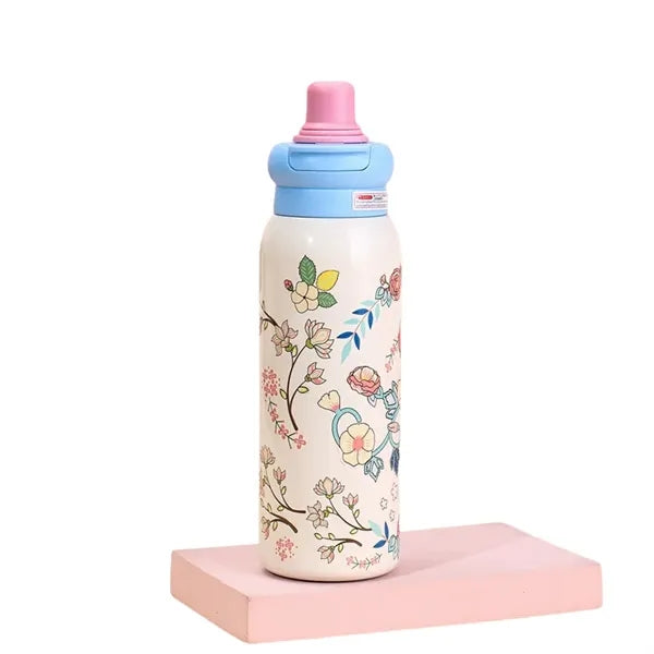 22 oz LABUBU Cartoon Insulated Dual-Drink Bottle with Straw