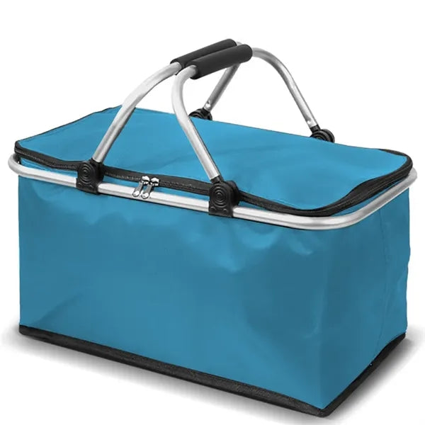 Foldable portable cooler Basket