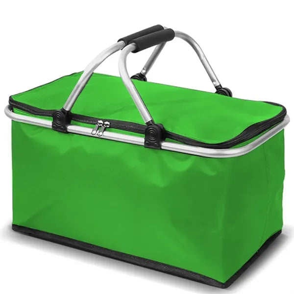 Foldable portable cooler Basket