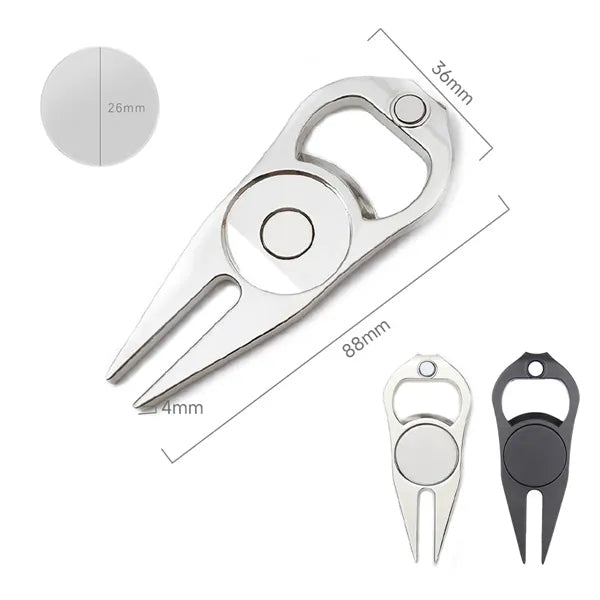 Golf Divot Repair Tool and Ball Marker
