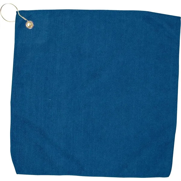 15" X 15" RPET Hemmed Golf Towel with Hook & Grommet