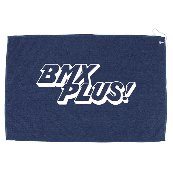 16" X 25" RPET Hemmed Golf Towel with Hook & Grommet
