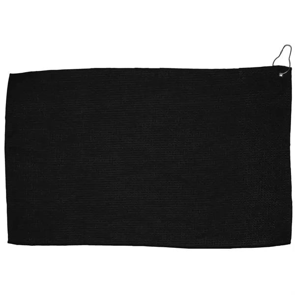 16" X 26" RPET Waffle Golf Towel with Hook & Grommet