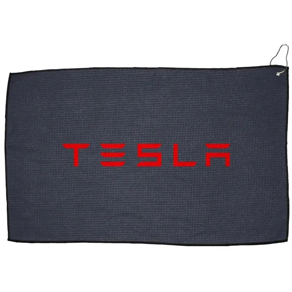 16" X 26" RPET Waffle Golf Towel with Hook & Grommet