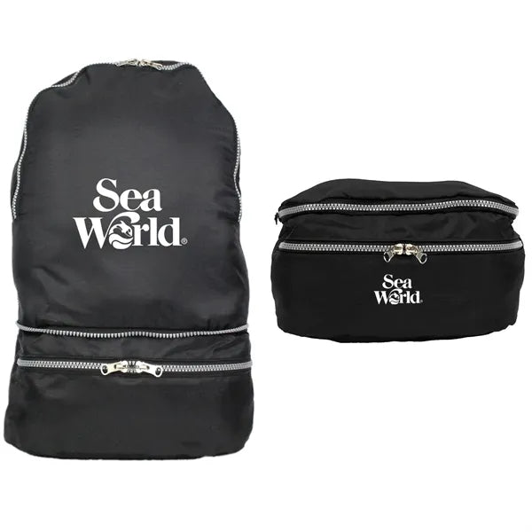 Recycled 2-in-1 Backpack & Waist Pack