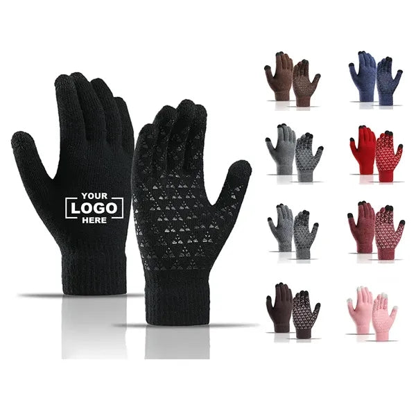 Touchscreen Winter Gloves with Fleece Lining and Grip