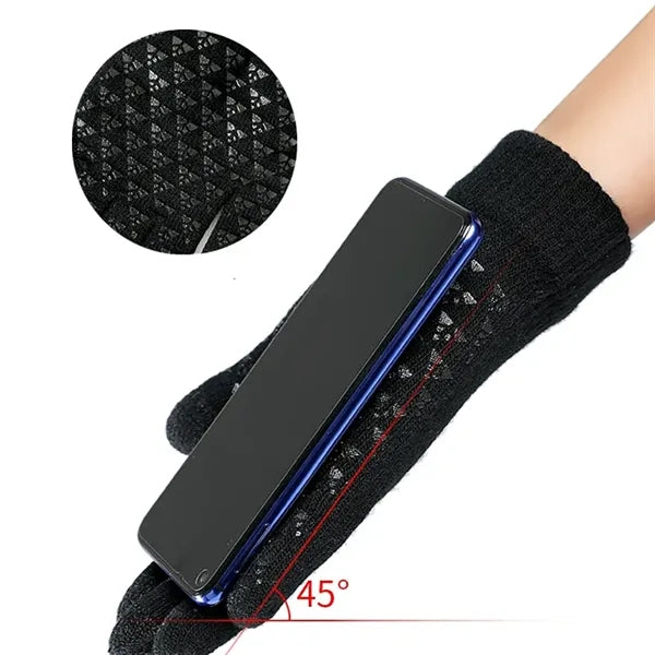 Touchscreen Winter Gloves with Fleece Lining and Grip