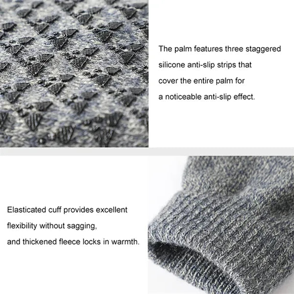 Touchscreen Winter Gloves with Fleece Lining and Grip