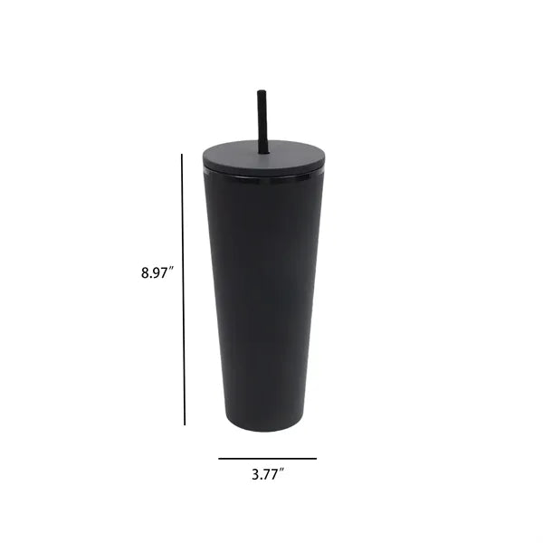 26oz Colorful Plastic Tumbler Straw For Cold Beverages Cup
