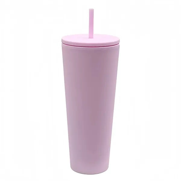 26oz Colorful Plastic Tumbler Straw For Cold Beverages Cup