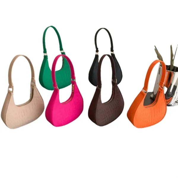 Small Crescent Shoulder Bag Underarm Purse