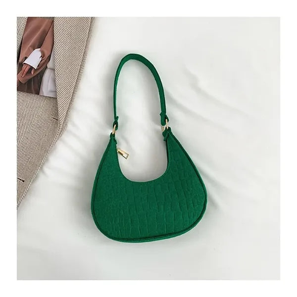 Small Crescent Shoulder Bag Underarm Purse
