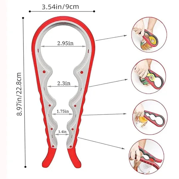Multi-Function Non Slip Rubber Jar Opener
