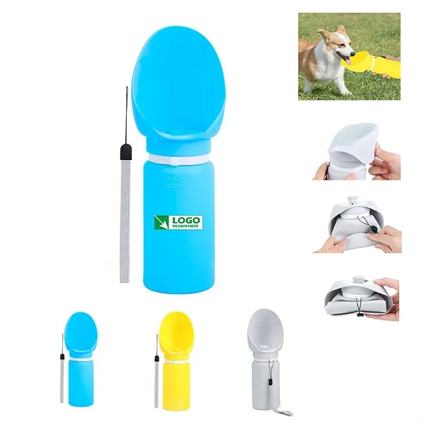 Silicone Collapsible Pet Water Bottle for Dog Cat Travel