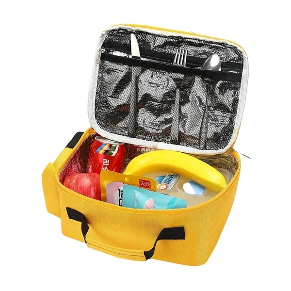 Bus Shaped Insulated School Lunch Tote Box