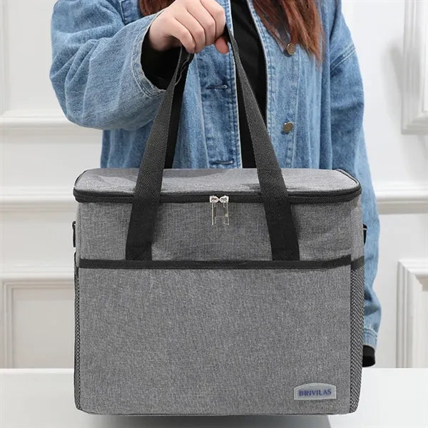 Large Insulated Outdoor Lunch Bag with Aluminum Foil Lining