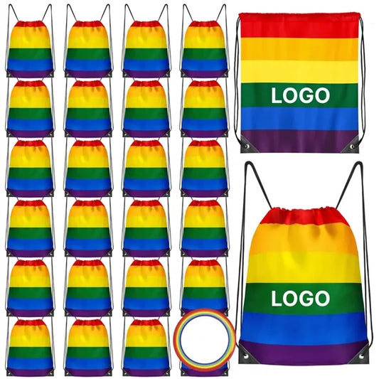 Polyester Rainbow Accessories for Pride Month Gifts Six-Colo