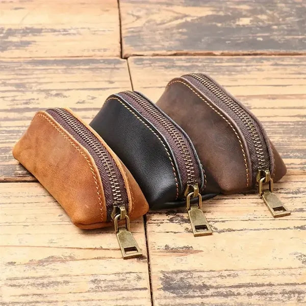 Genuine Leather Multi-Function Wallet Key Organizer