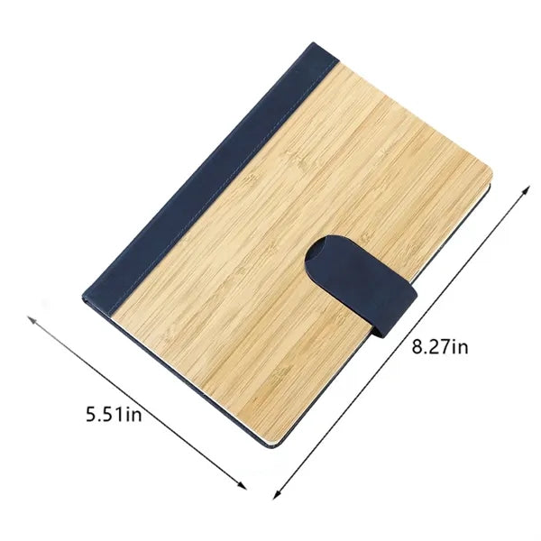 Eco-friendly Bamboo Magnetic Notebook Diary