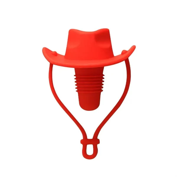 Cowboy Hat Style Wine Stopper with Food Grade Silicone