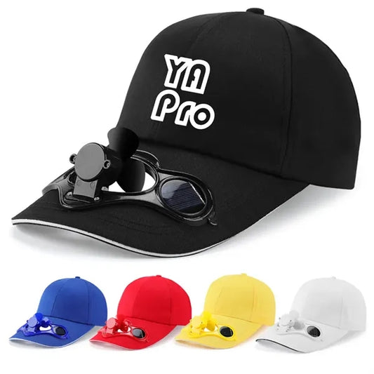 Unisex Outdoor Baseball Cap with Solar Fan