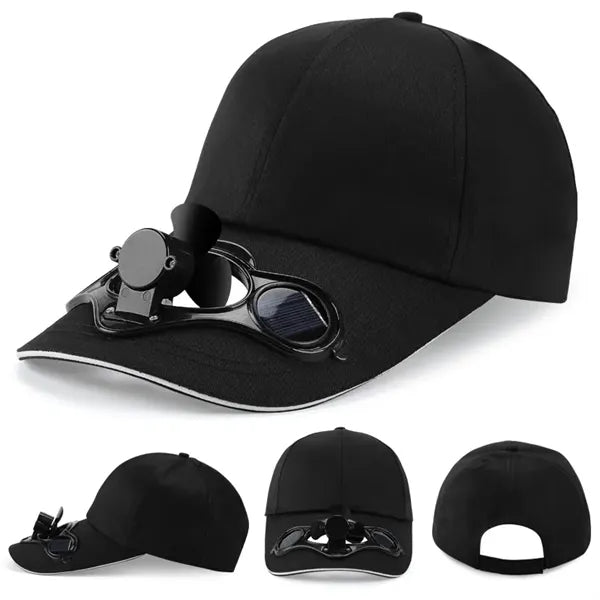 Unisex Outdoor Baseball Cap with Solar Fan