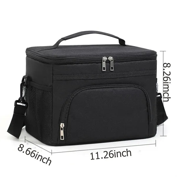 Insulated Lunch Box w/ Waterproof Liner & Zipper