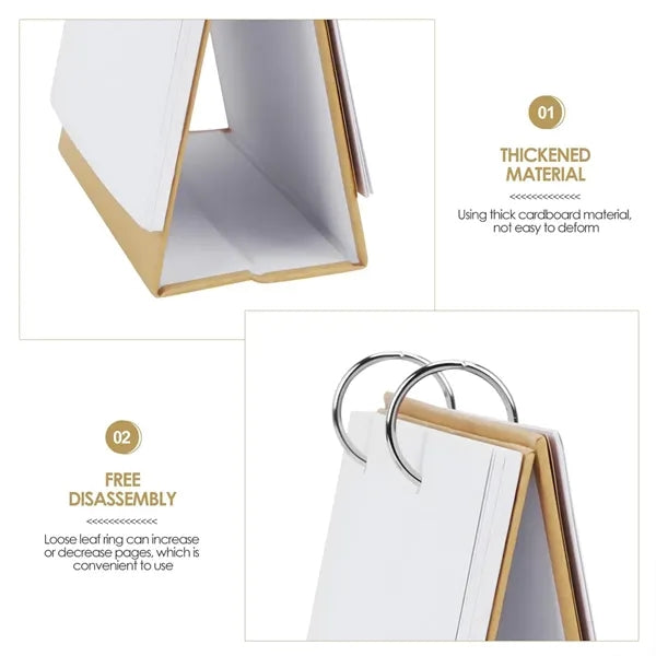 Minimalist DIY Creative Planning Blank Desktop Calendar