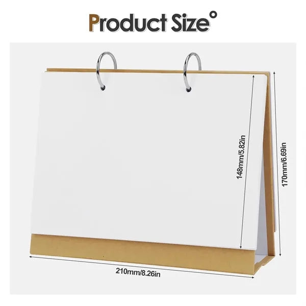 Minimalist DIY Creative Planning Blank Desktop Calendar