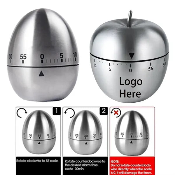 Stainless Steel Winding Egg Timer