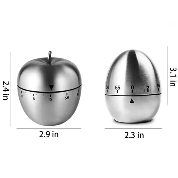 Stainless Steel Winding Egg Timer