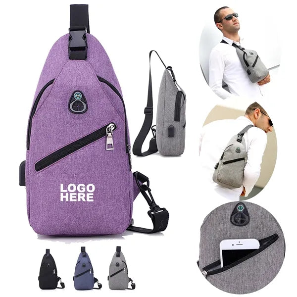 Travel Hiking Water-Resistant Crossbody Chest Bag for Men