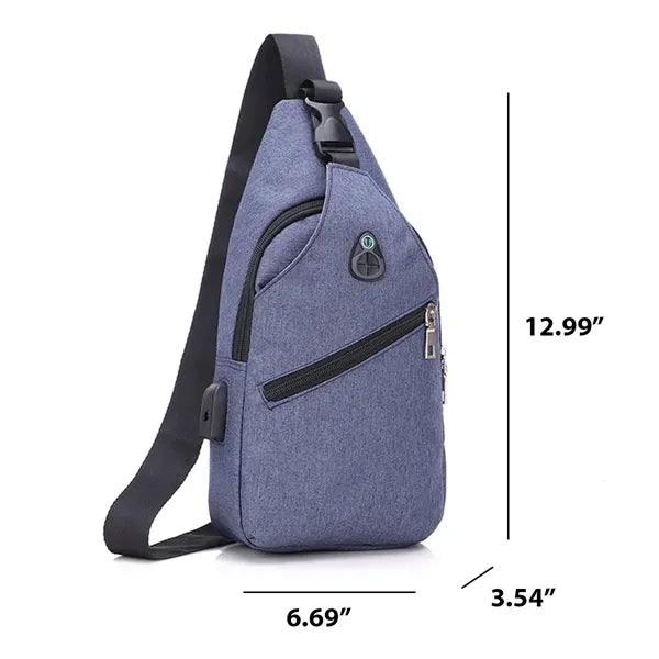 Travel Hiking Water-Resistant Crossbody Chest Bag for Men