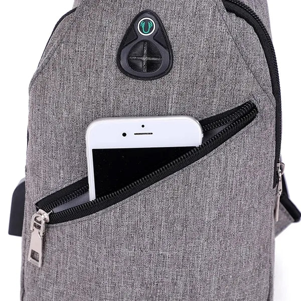 Travel Hiking Water-Resistant Crossbody Chest Bag for Men