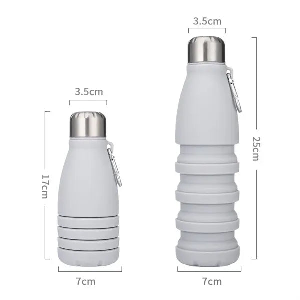 18.6oz Collapsible Silicone Water Bottle