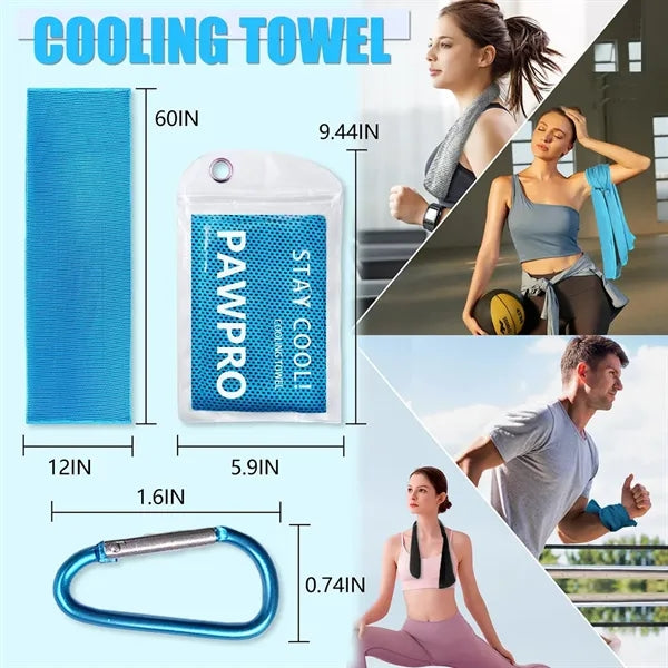 Cooling Sports Quick Dry Ice Silk Sweat Towel