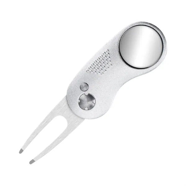 Golf Divot Repair Tool With Ball Marker