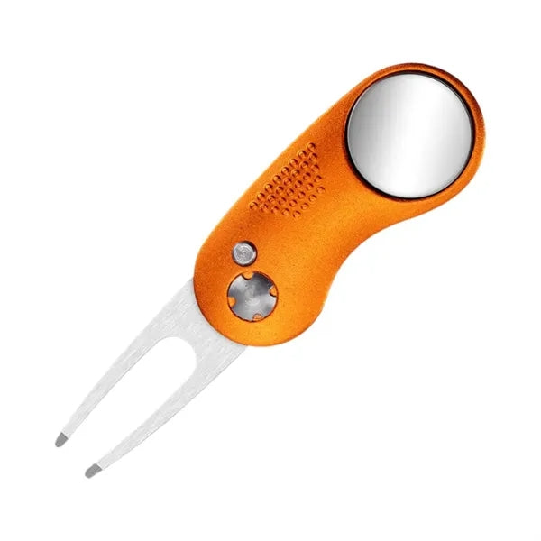 Golf Divot Repair Tool With Ball Marker